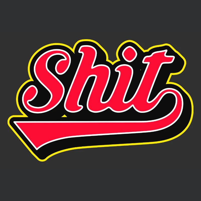 Shit Word Script Logo