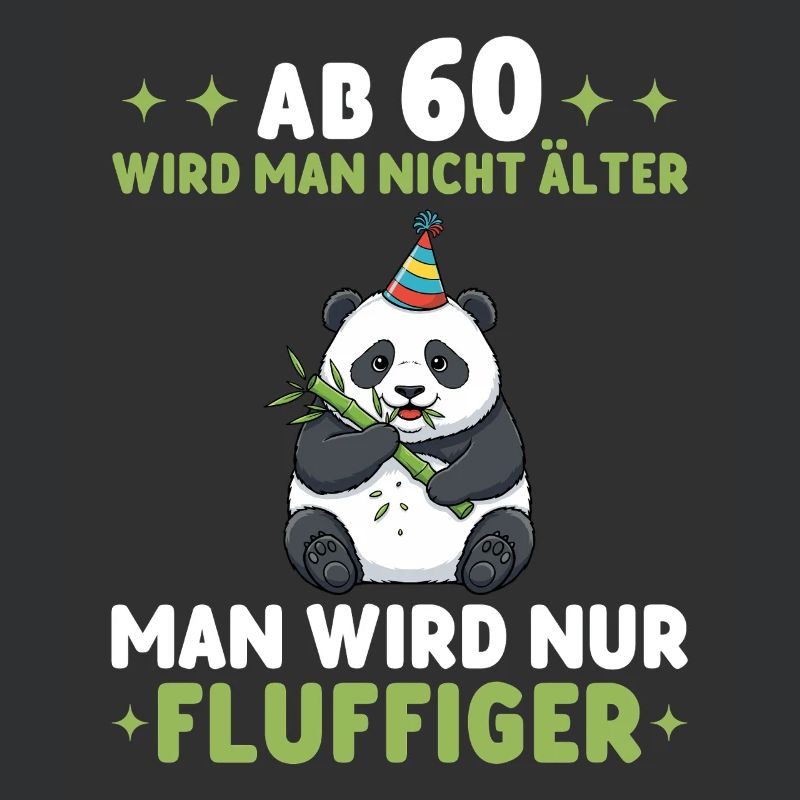 60. Geburtstag Panda - Man wird fluffiger