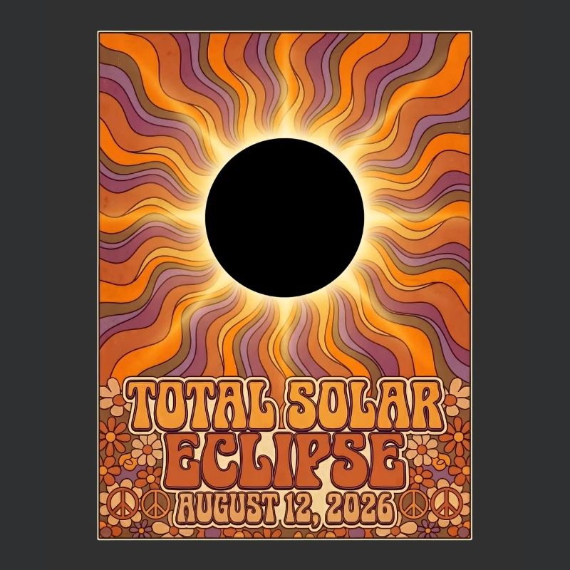 Total Solar Eclipse 2026 Sunburst-Poster