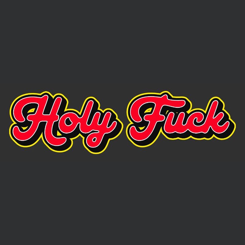 Heilige Scheiße 3D Red Script