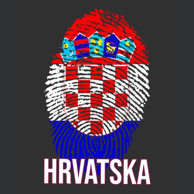 Conception HRVATSKA avec drapeau croate