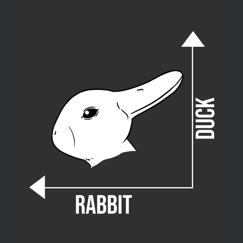 Bunny duck illusion optical illusion