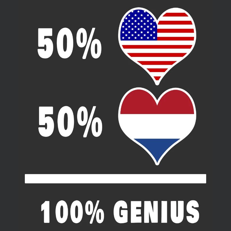 Conception ingénieuse du drapeau des États-Unis et des Pays-Bas
