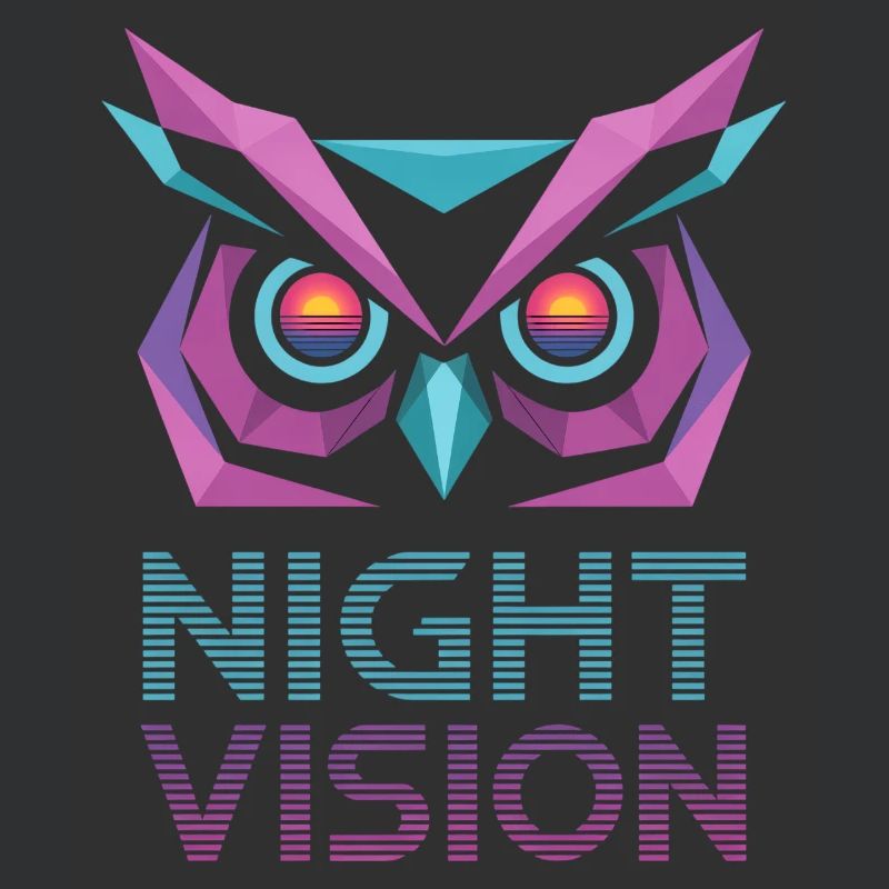 Night Vision Eule Retro Cyberpunk