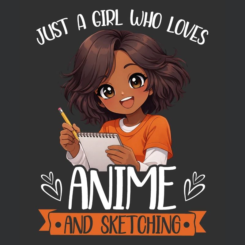 Nur Ein Mädchen, Das Anime Liebt Und Afro Zeichnet