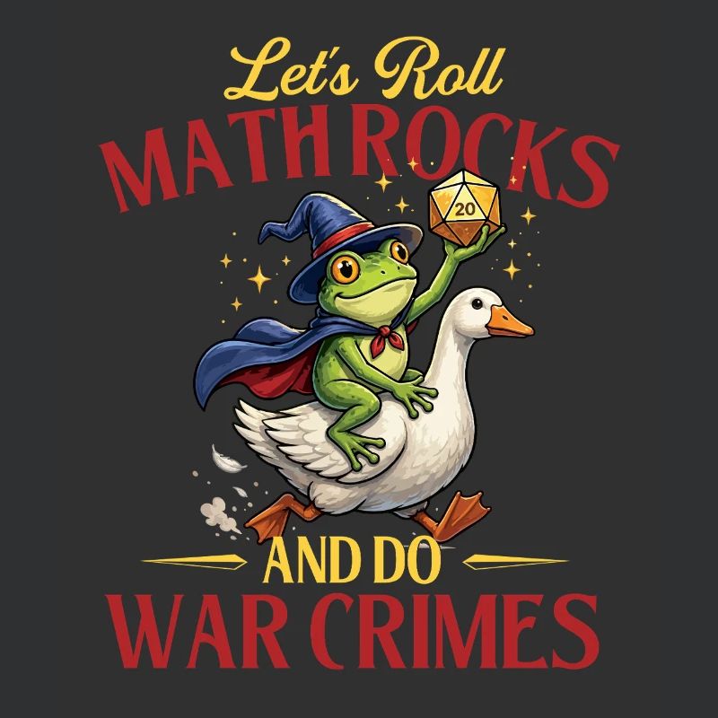 Lets Roll Math Rocks Funny RPG Dice