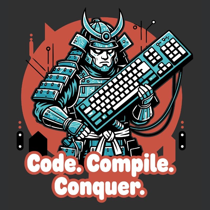 Codekampf Samurai mit Tastatur