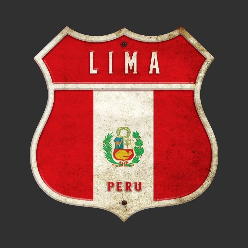 Design du drapeau de Lima (Pérou)