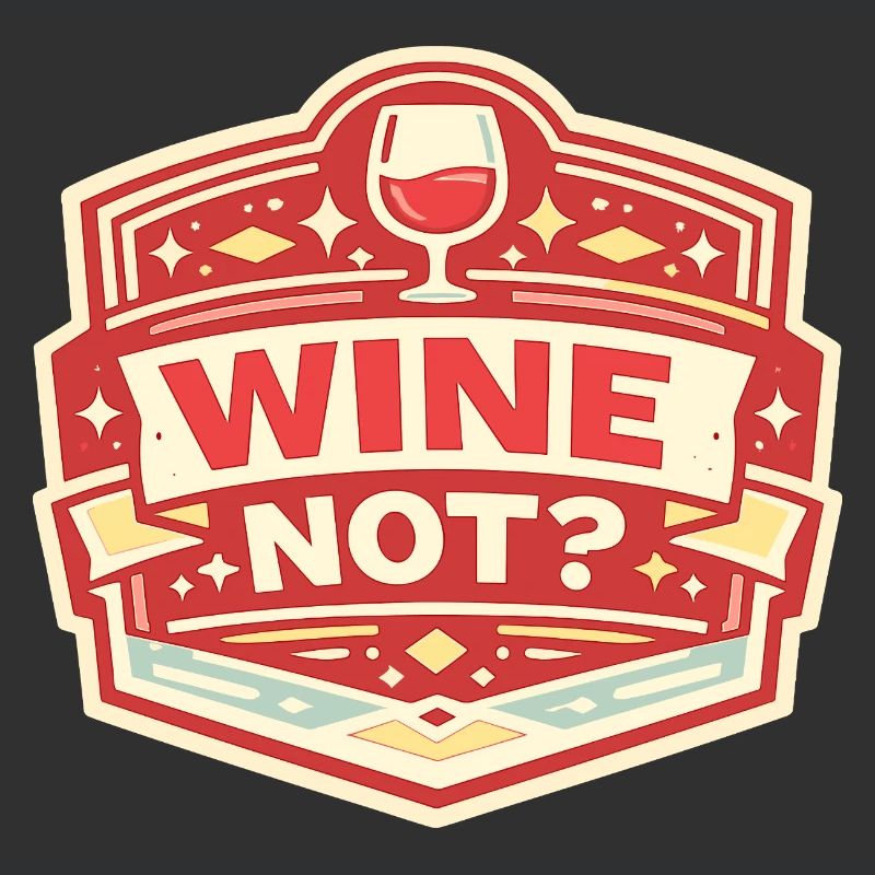 Ne pas de vin ? Conception vintage des insignes