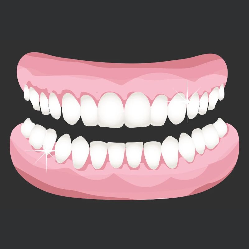 bright teeth with sparkling clean teeth