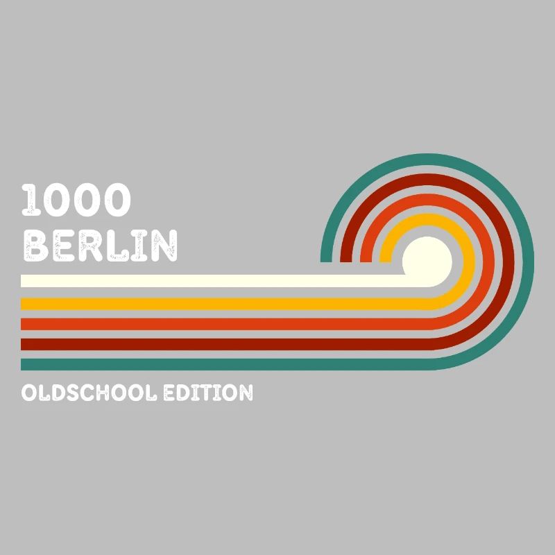 Berlin Chemise Rétro Code Postal 1000 Code Postal Souvenir
