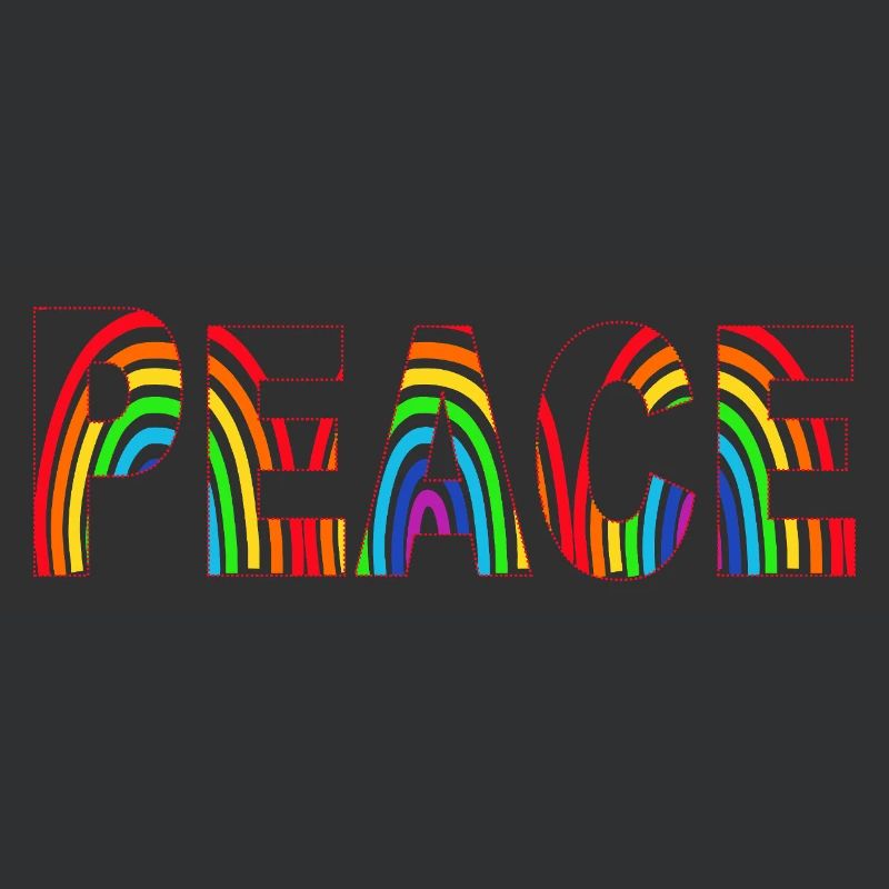 Peace bunt Regenbogen
