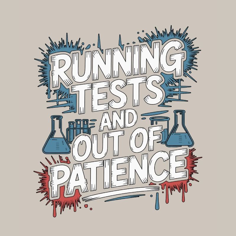 Lab Technician Running Tests And Laboratory Work