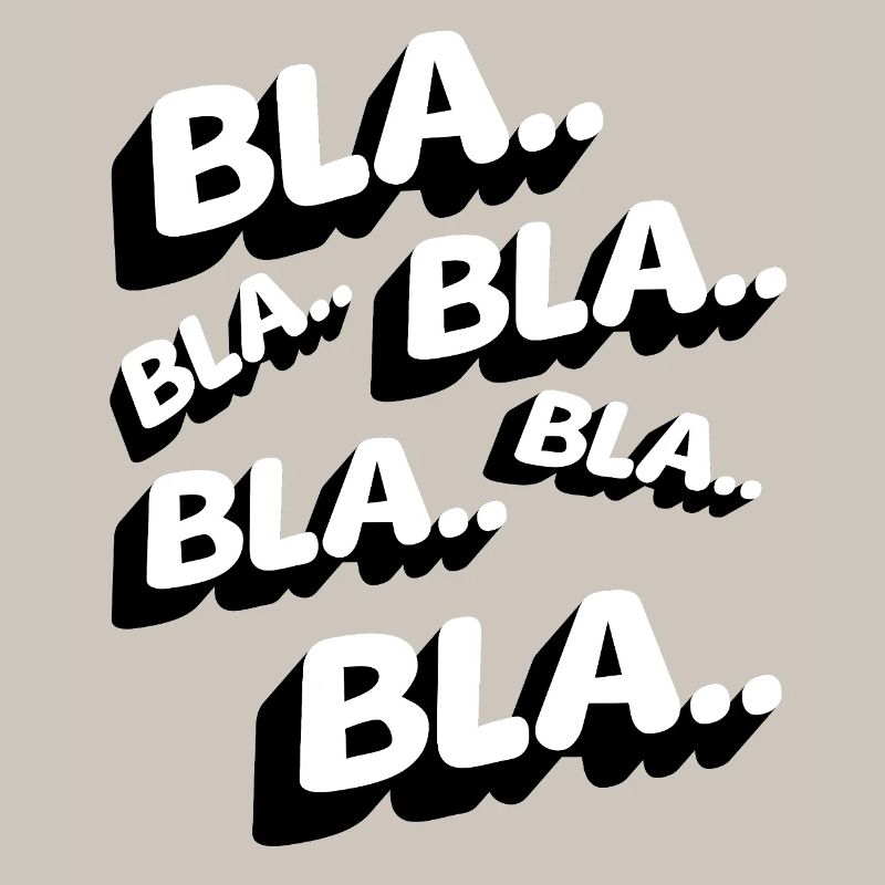 Bla Bla Bla Lustig Statement Genervt Kaffee