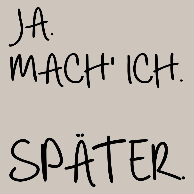 Prokrastination SPÄTER