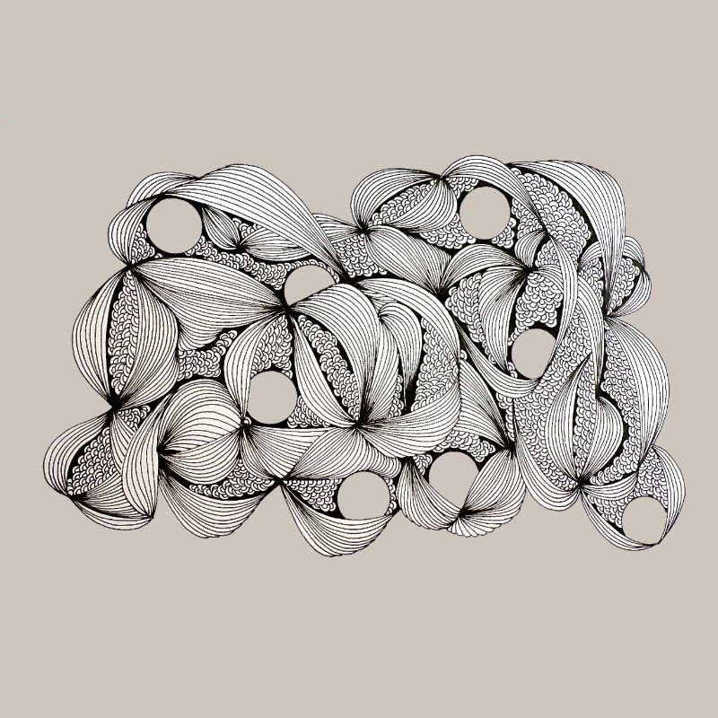 Lined Leaf Weave Pattern