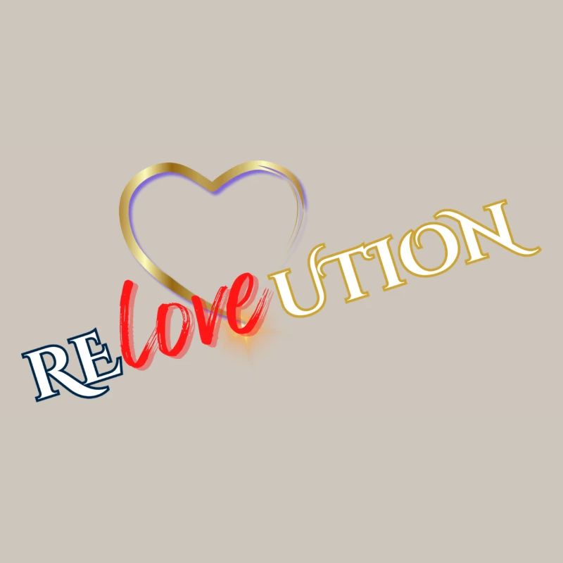 Liebevolution Herzrose Typo