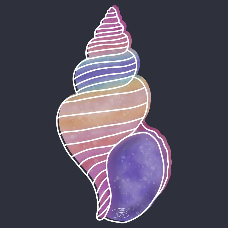 « Snail Shell », Boho Line Art Design, « Shells »