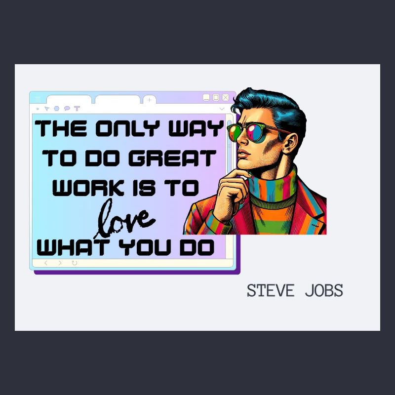 Aimez ce que vous faites – Retro Pop Art Design