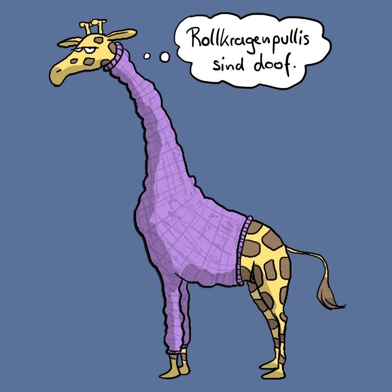 Giraffe Rollkragenpulli