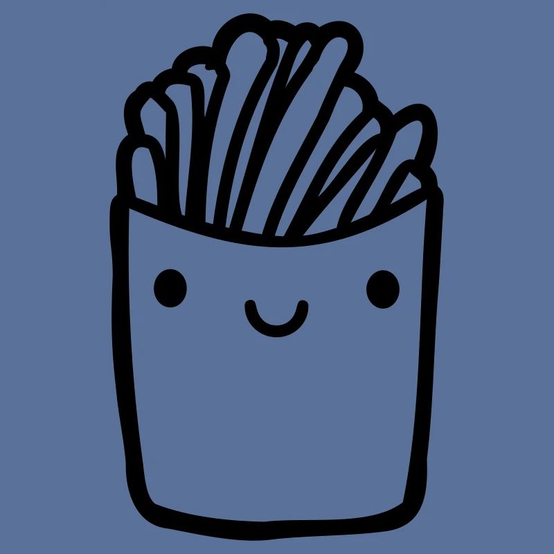 Frites mignonnes pour le visage