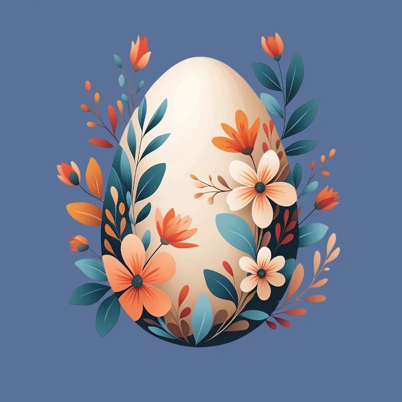 Spring Flower Egg