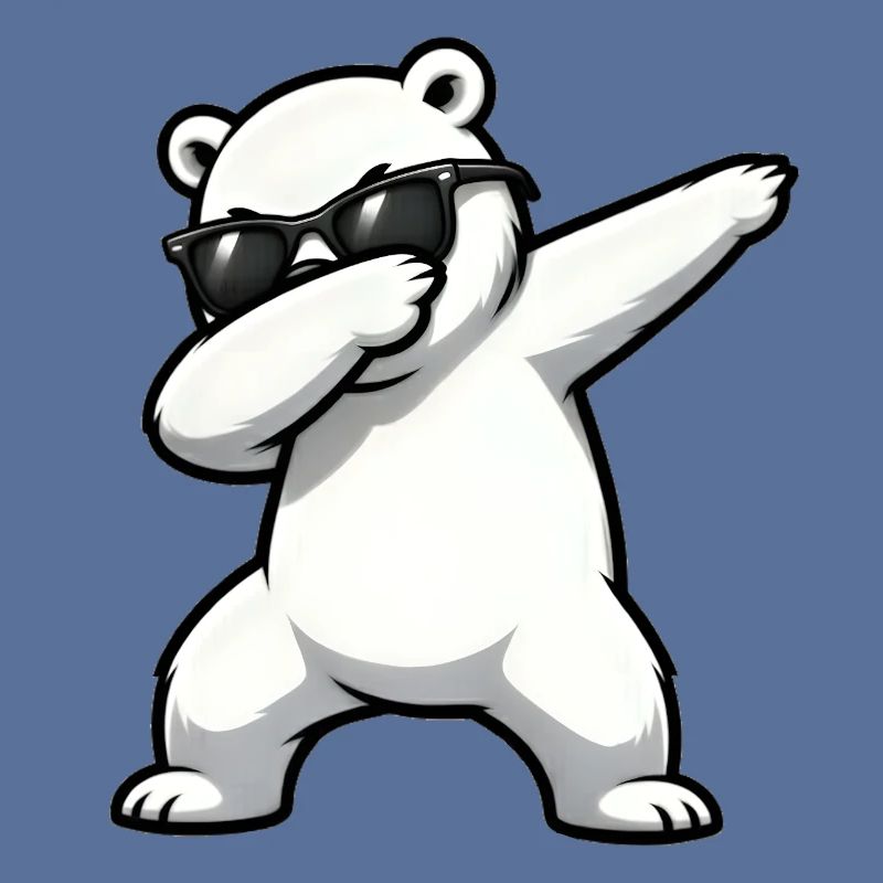 Dabbing Eisbär