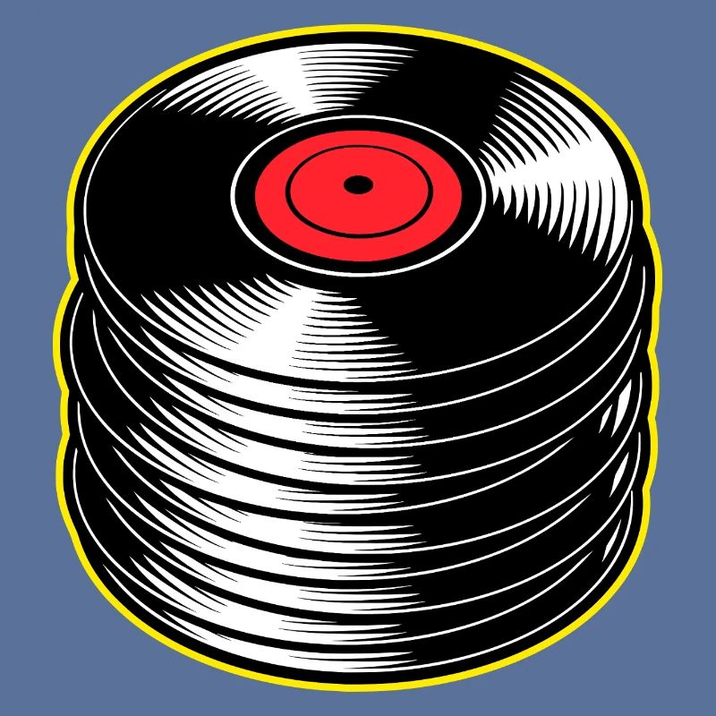 Stack d’albums vinyles