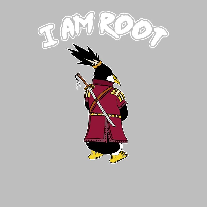 Linux Pinguin I Am Root Geeks Nerd Computer Ninja