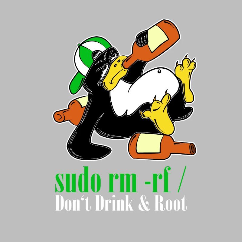 Linux Penguin Sudo Admin Funny Computer Science PC Nerd