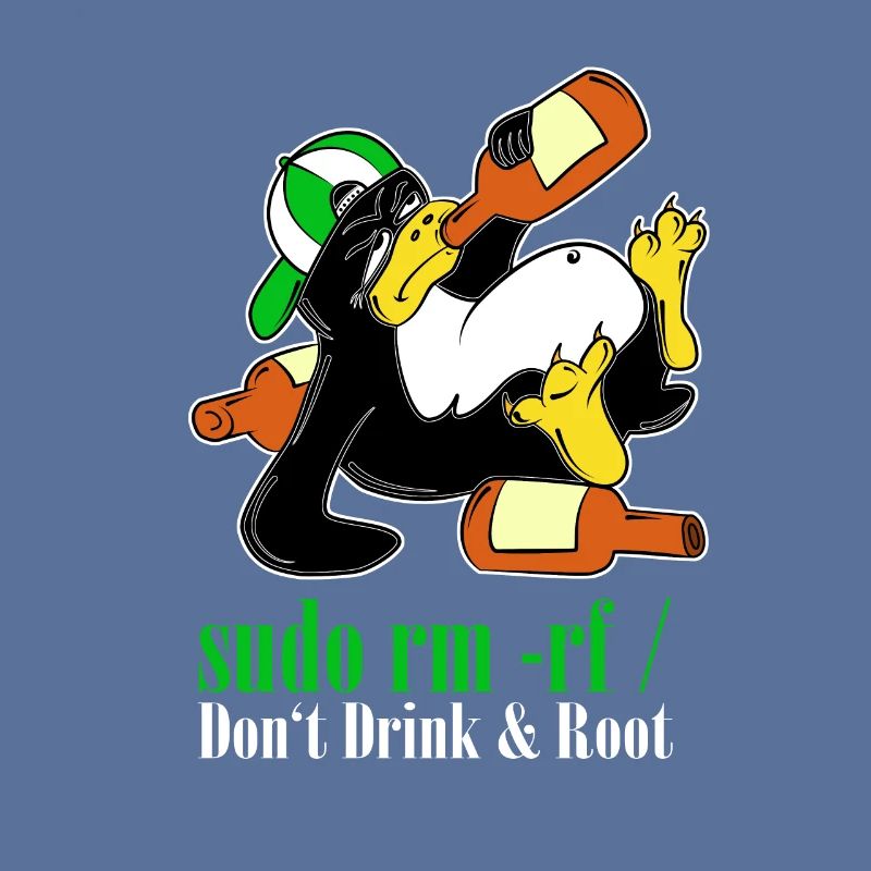 Linux Penguin Sudo Admin Funny Computer Science PC Nerd