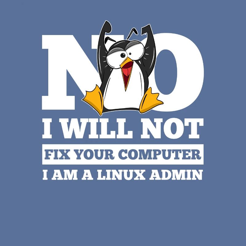 Correction de l'ordinateur Linux SysAdmin Hacker Coder Penguin