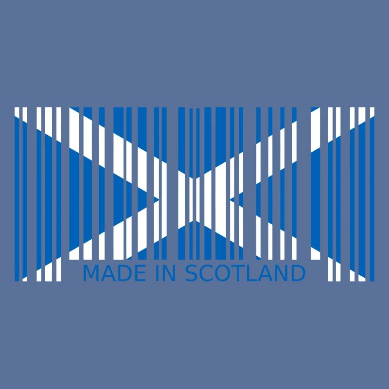 Ecosse Code à barres made in Drapeau Blason