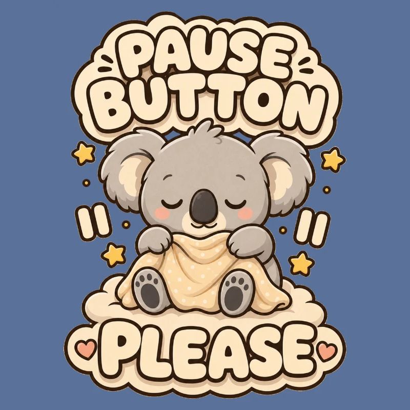Pause Button Please Koala