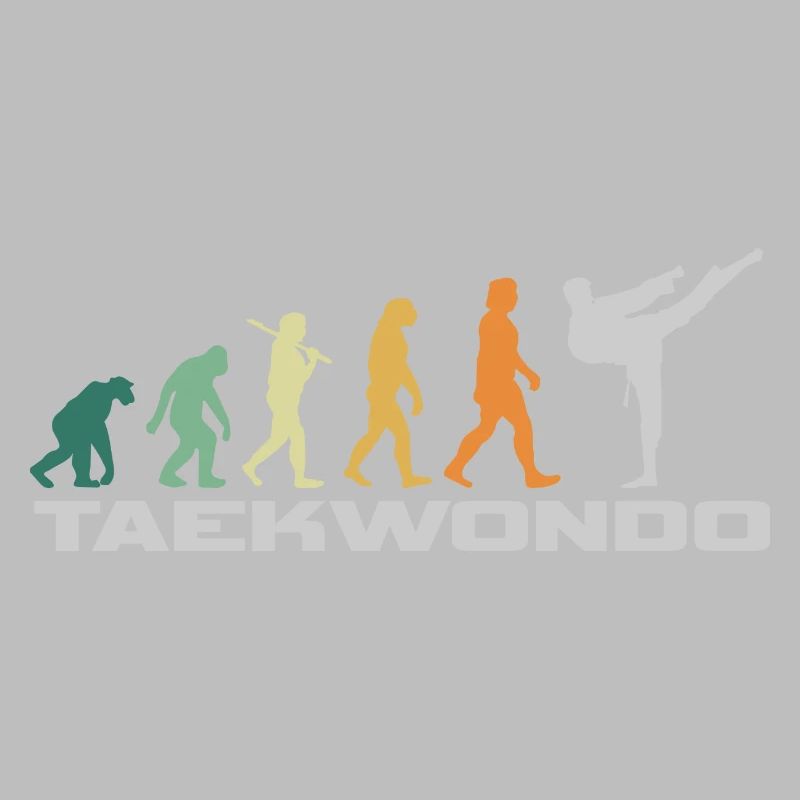 Taekwondo Retro Style - Evolution Mann