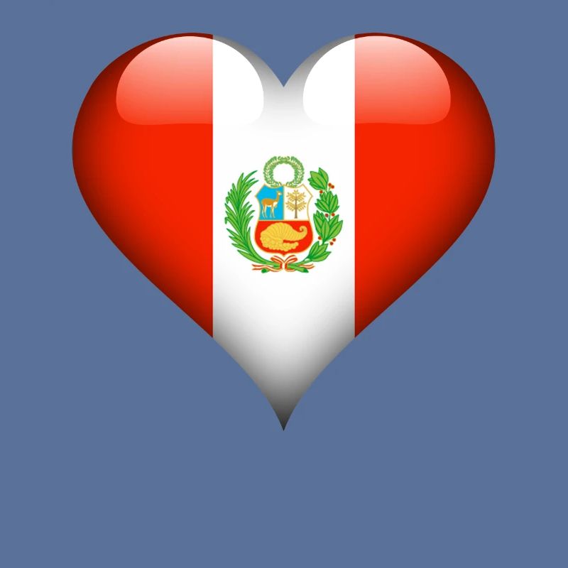 peruanische Herz-Peru-Flagge