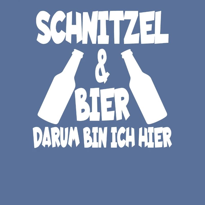 Schnitzel Bier lustiges Spruch Design Geschenk