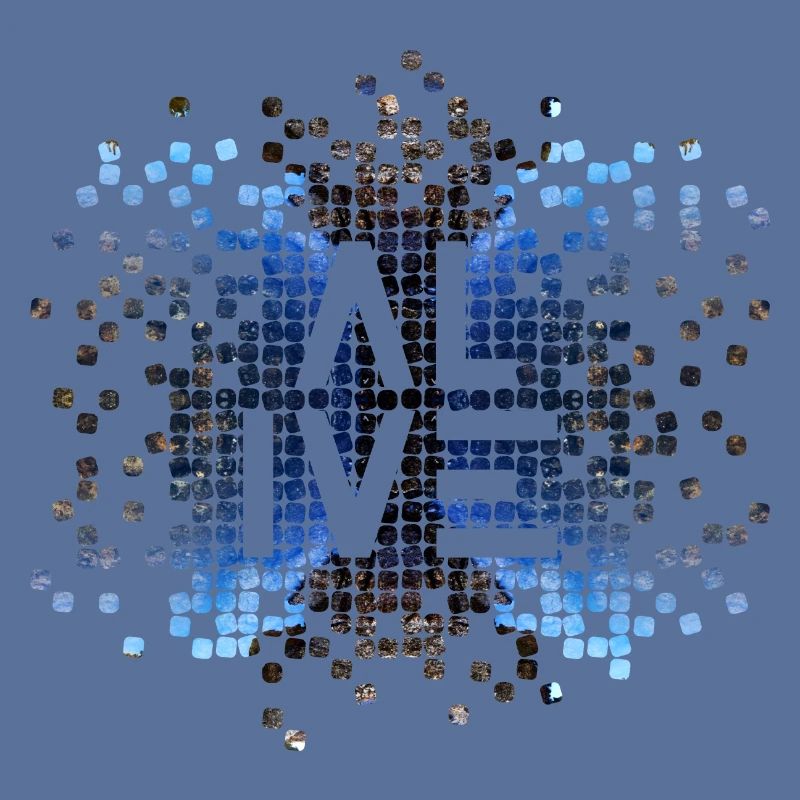ALIVE - Geometric Pattern Edition / Schwarz & Blau