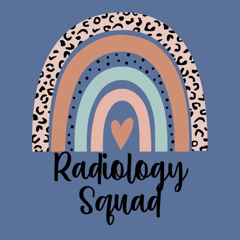 Radiology Squad Rainbow Leopard Xray Technician