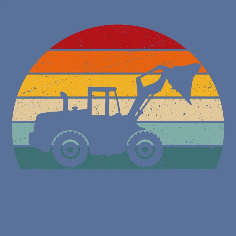 Wheel loader retro wheel loader driver