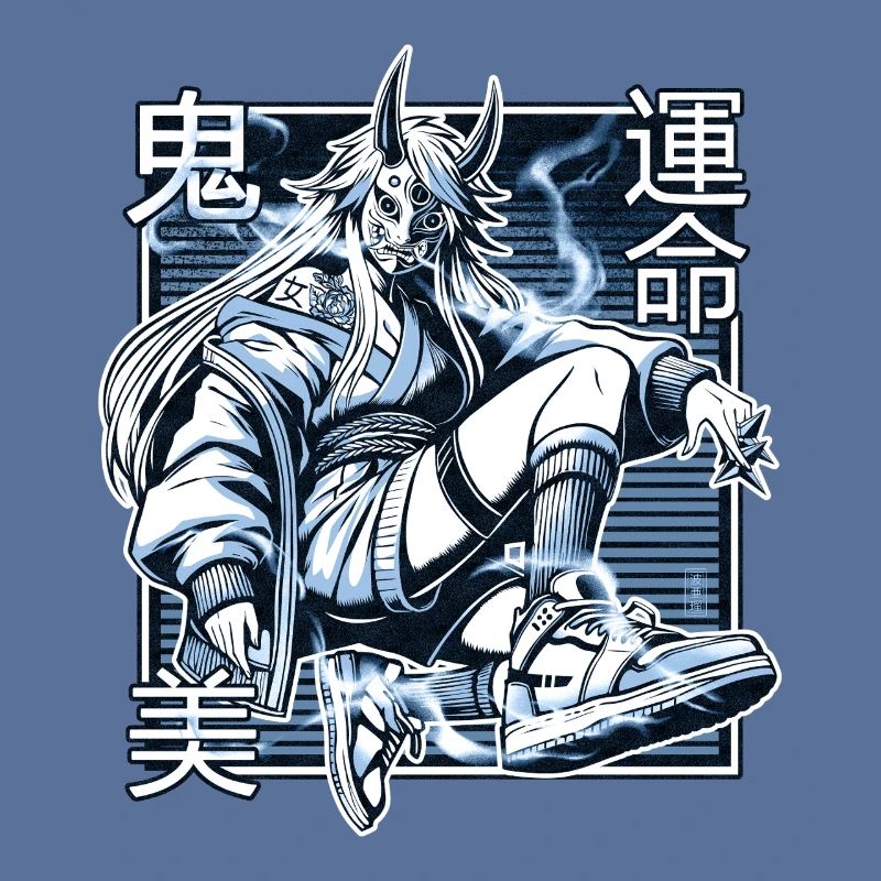 Blauer Kunoichi-Dämon