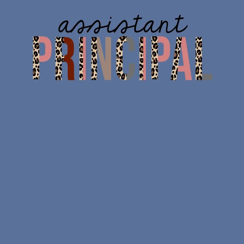 Assistant Principal Leopard Print Funny