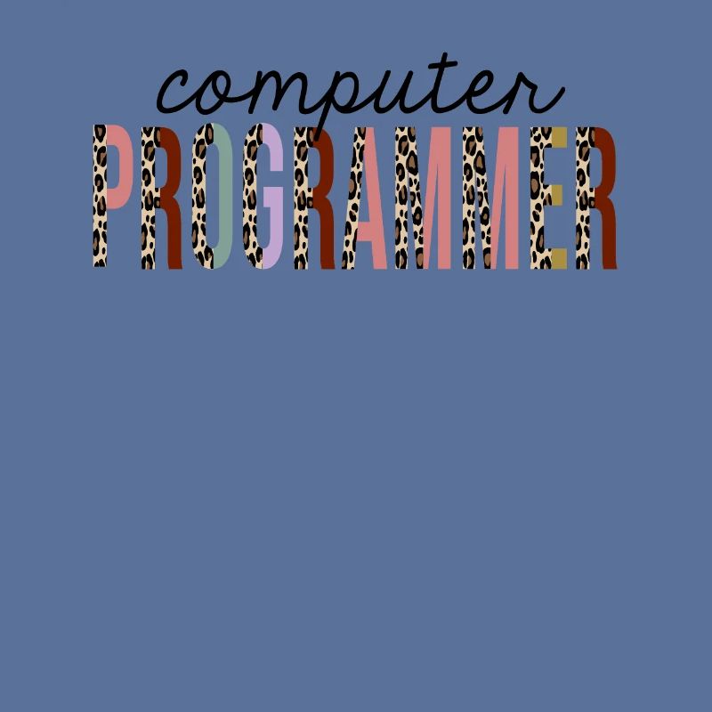Computer Programmer Leopard Print Funny
