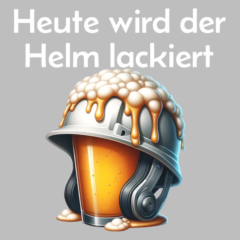 Bier - Heute wird der Helm lackiert Trinkspruch