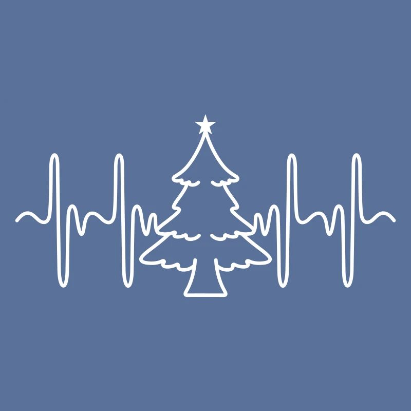 Sapin de Noël Heartbeat (couleurs modifiables)