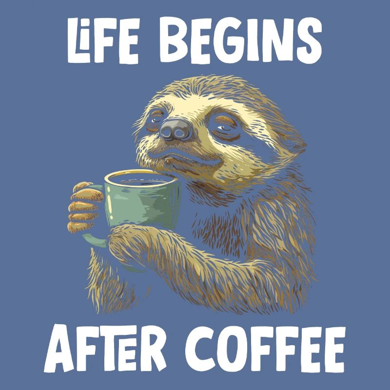 Faultier Kaffee Lustig Geschenk