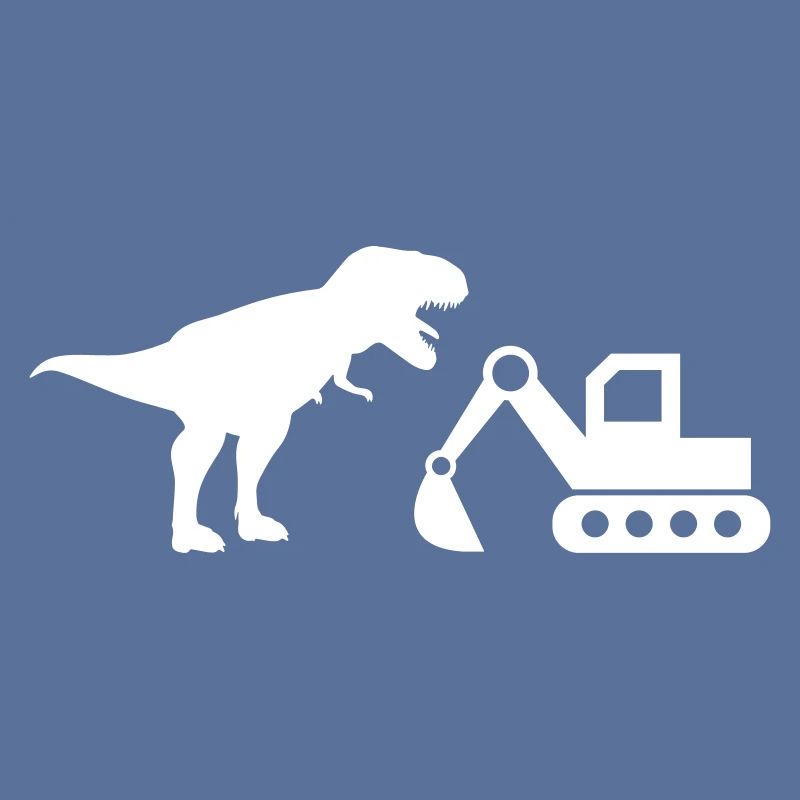 Construction de chantier d'excavatrice T-Rex Dinosaur Construction Worker