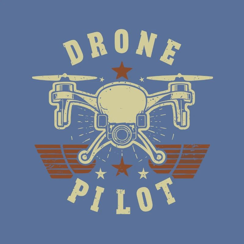 Drone pilot with retro style
