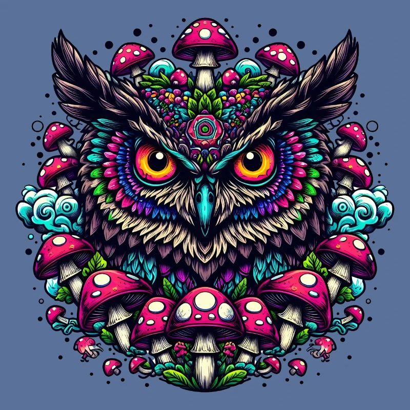 Psychedelische Eule