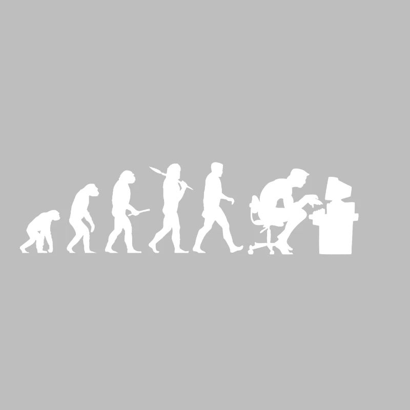 Evolution Computer Nerd! PC Nerd! IT! Technik!